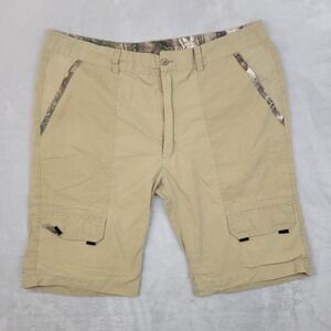 Realtree Camo Shorts Men 38 Cargo Performance Outdoor Utility Fishing Hunt Adult